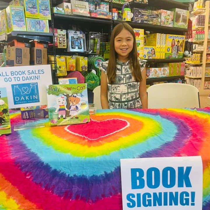 Rainbow Cat Raises $550 for Dakin!