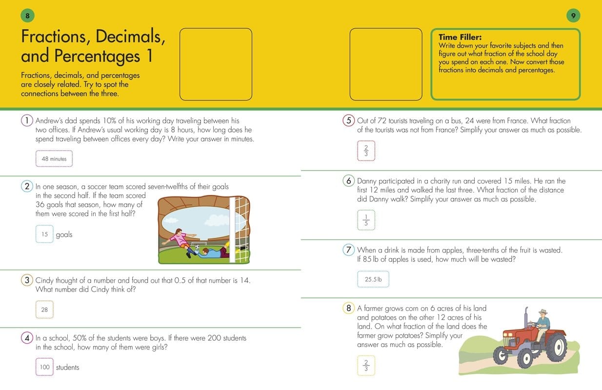 10 Minutes a Day Fourth Grade Problem Solving by Dorling Kindersley 1