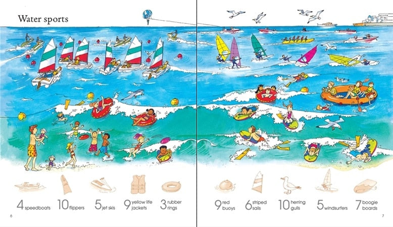 1001 Things to Spot in the Sea Sticker Book by Usborne 2