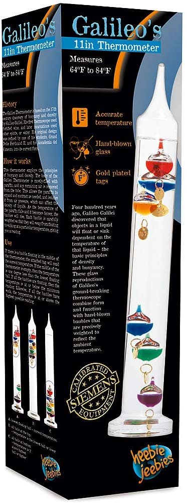 11 Inch Galileo Thermometer by Heebie Jeebies