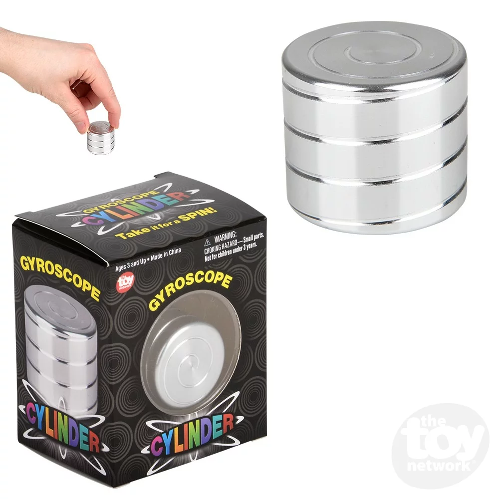 1.25" Gyroscope Cylinder-by-The Toy Network