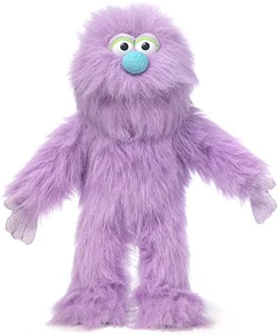 14" Purple Monster Hand Puppet-by-Silly Puppets