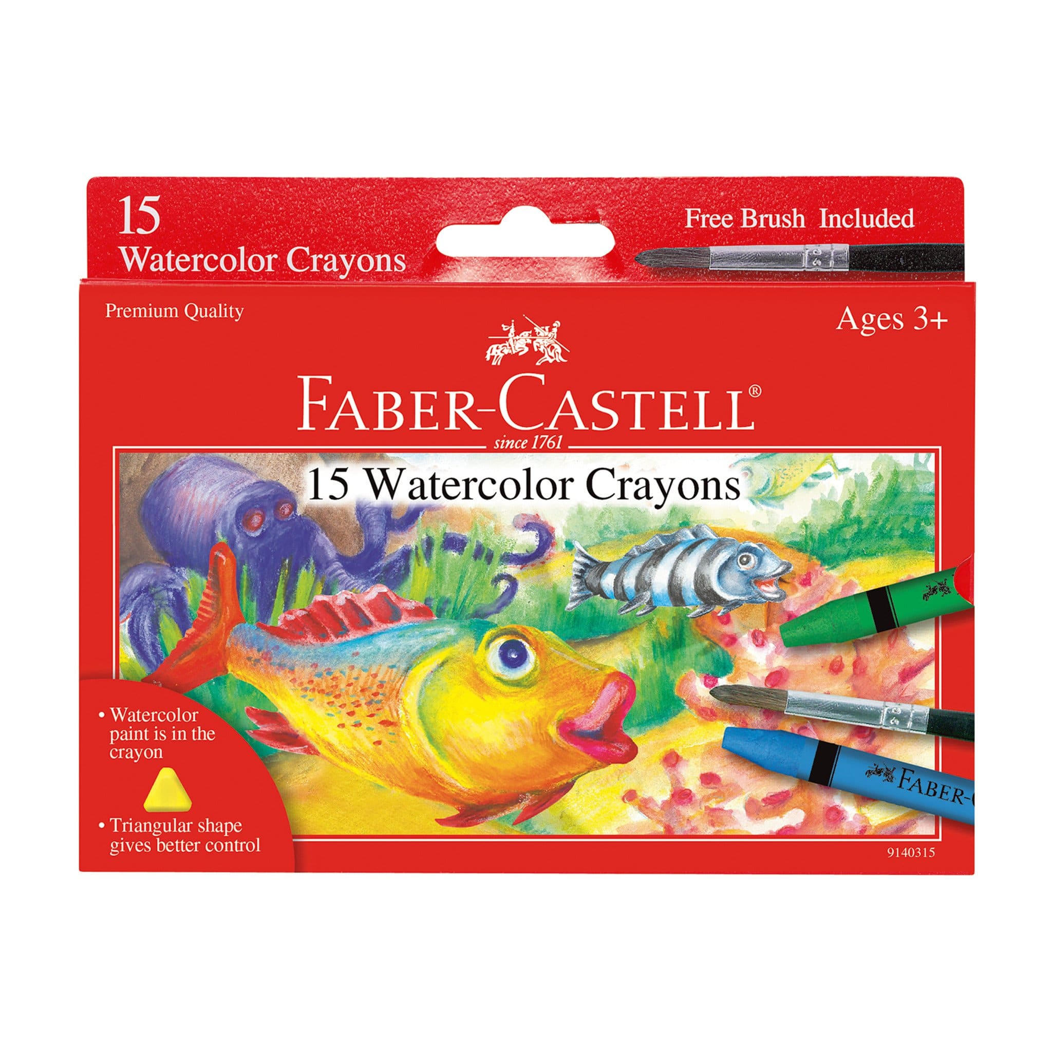 15 Watercolor Crayons by Faber Castell
