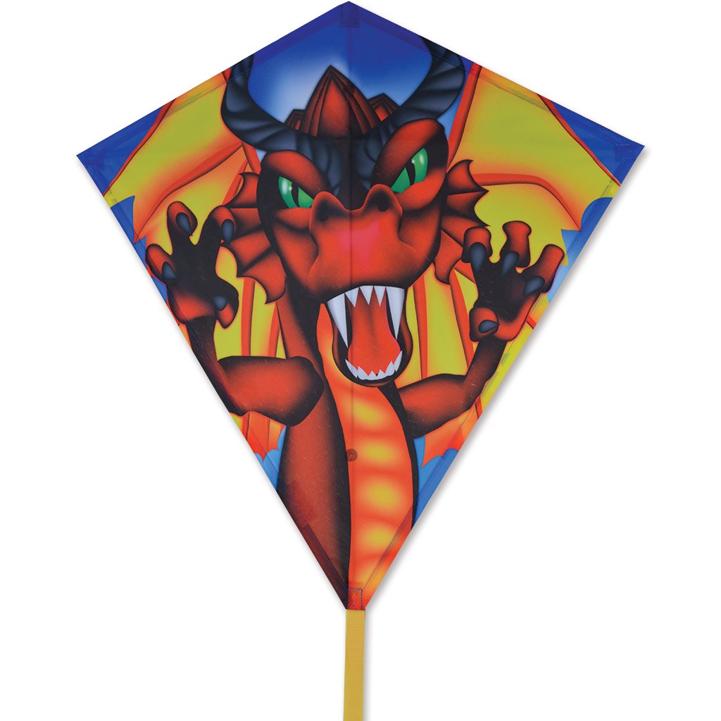 30 Inch Diamond Kite Flame Wing Dragon by Premier Kites