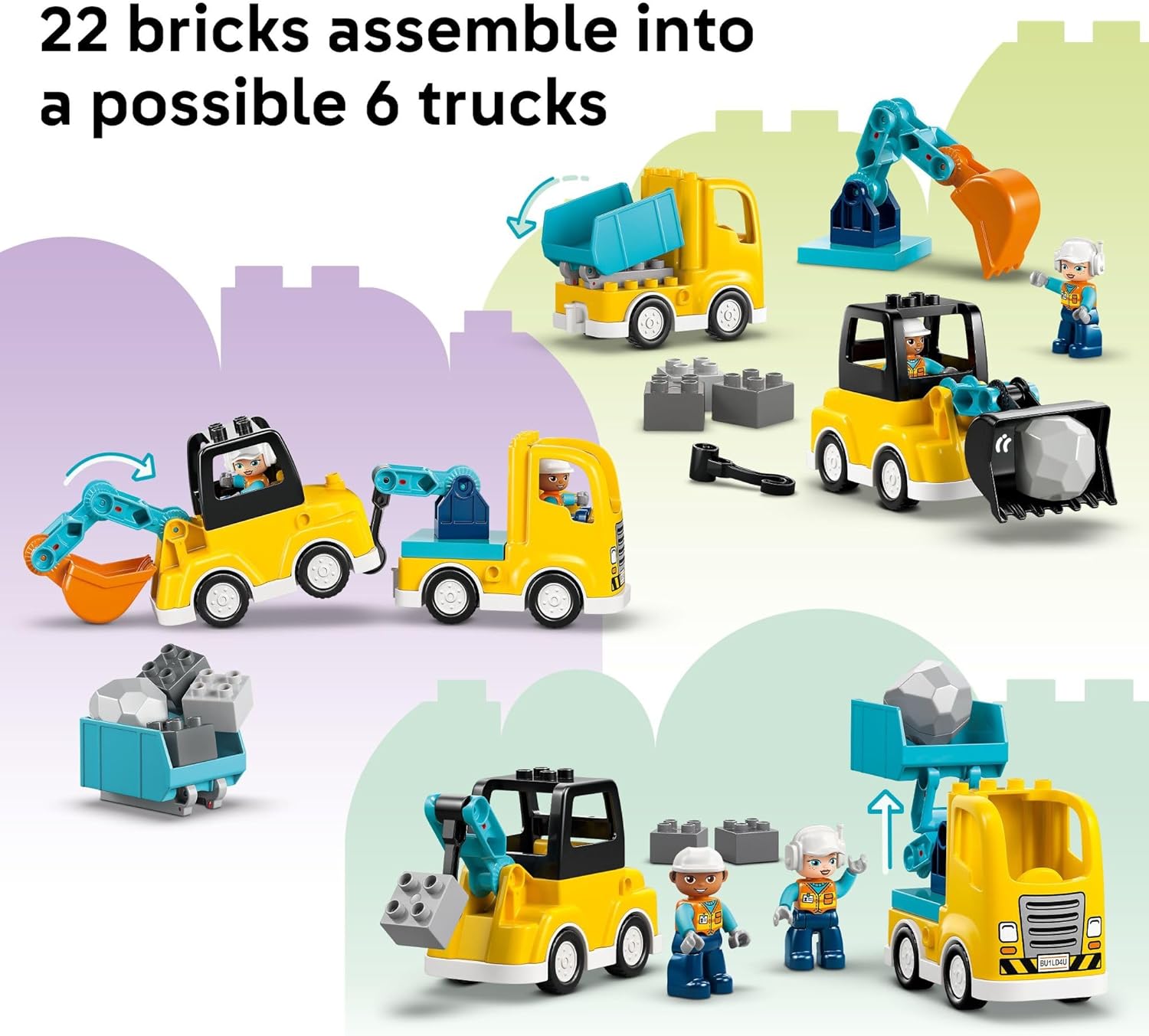 Duplo Town 3 in 1 Construction Vehicles by Lego