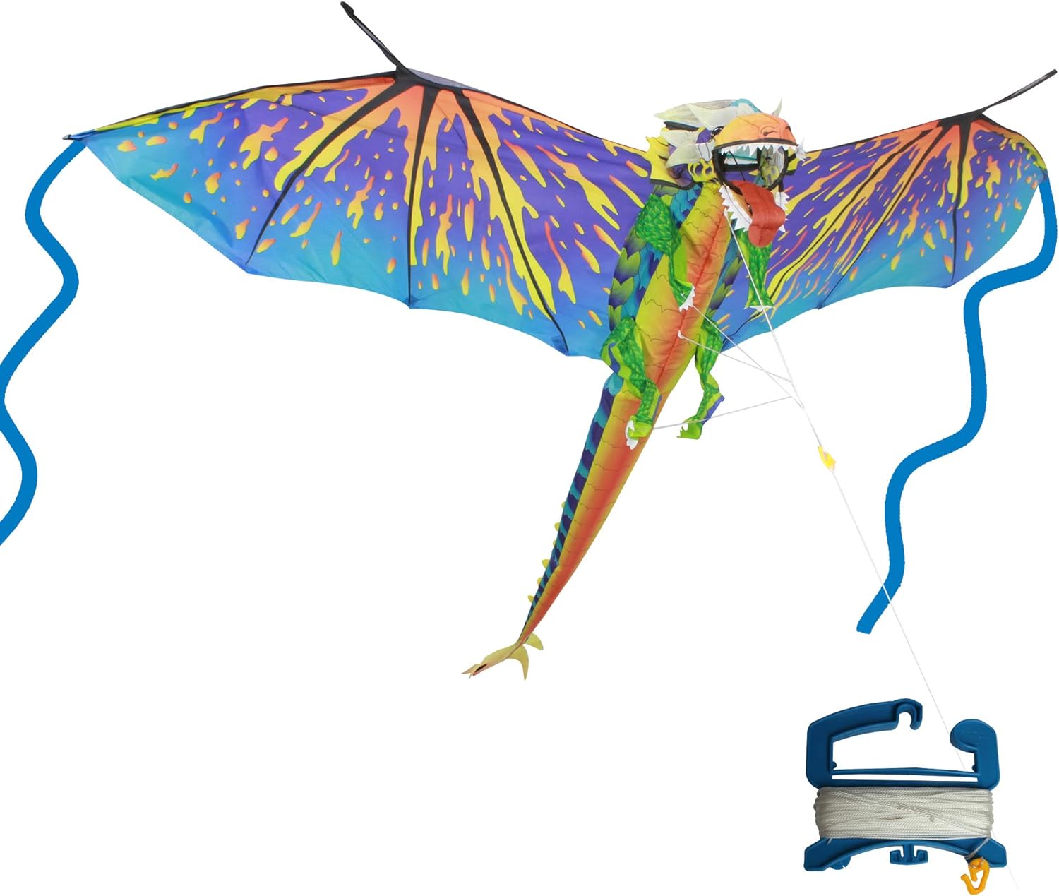 3D Blue Dragon Kite-by-Brainstorm