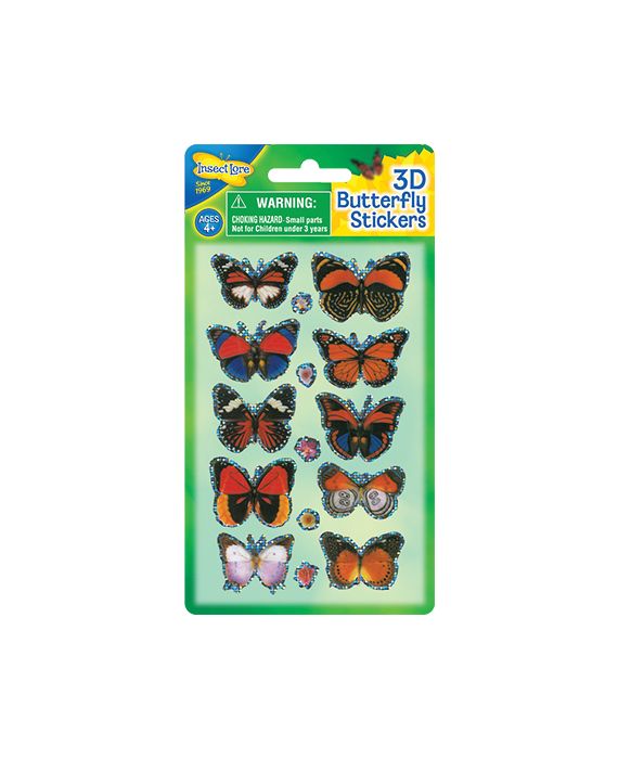 3D Butterfly Stickers by Insect Lore 1
