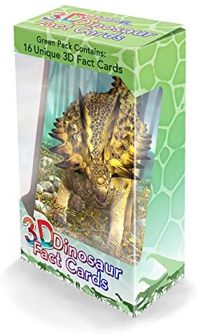 3D Lenticular Dinosaur Fact Cards Green by Artgame