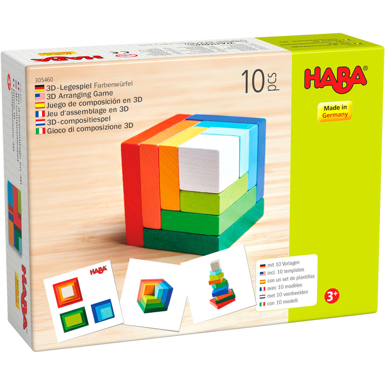 3D Rainbow Cube Arranging Game by Haba