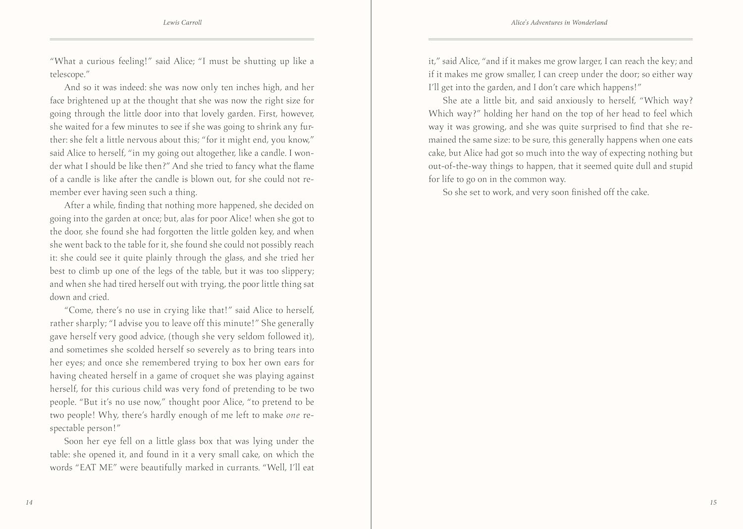 Alice's Adventures in Wonderland and Through the Looking Glass (Masterpiece Library Edition) by Peter Pauper Press