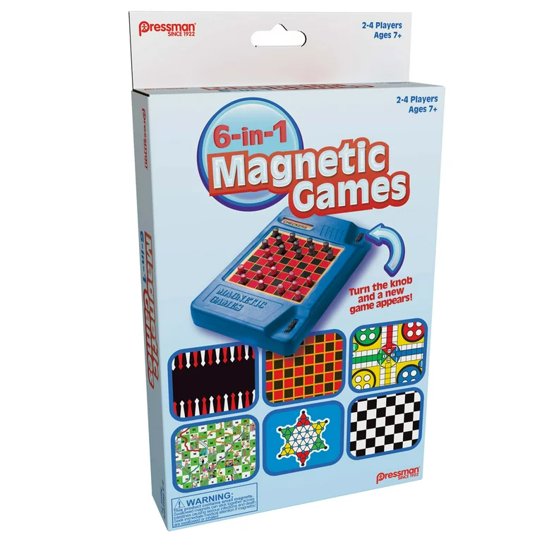 6-In-1 Travel Magnetic Games-by-Pressman