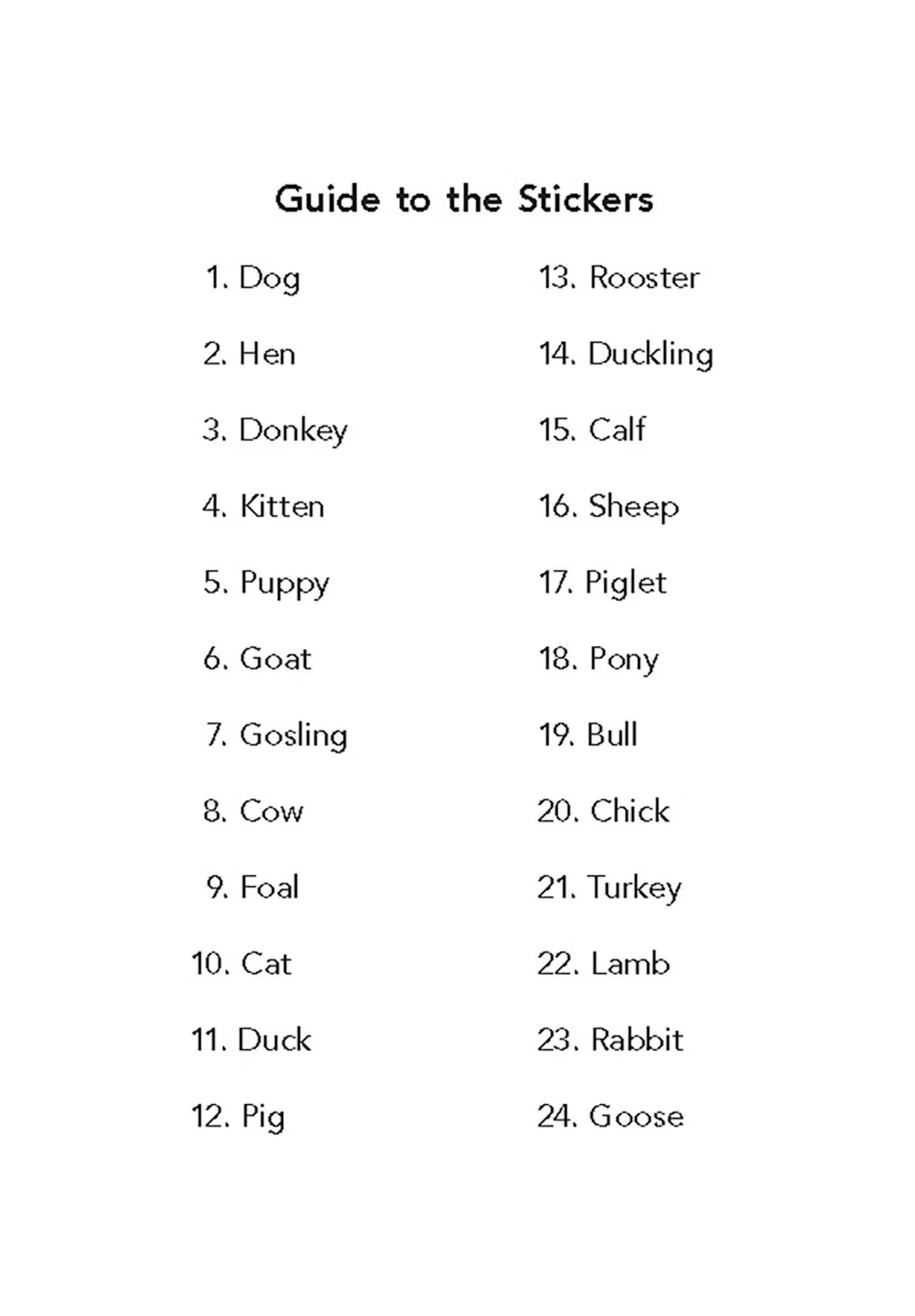 Farm Animals Stickers by Dover Publications