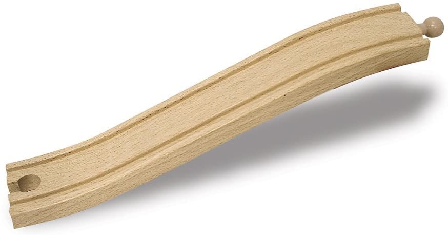 8.5 Ascending Train Track Piece by Wooden Tracks