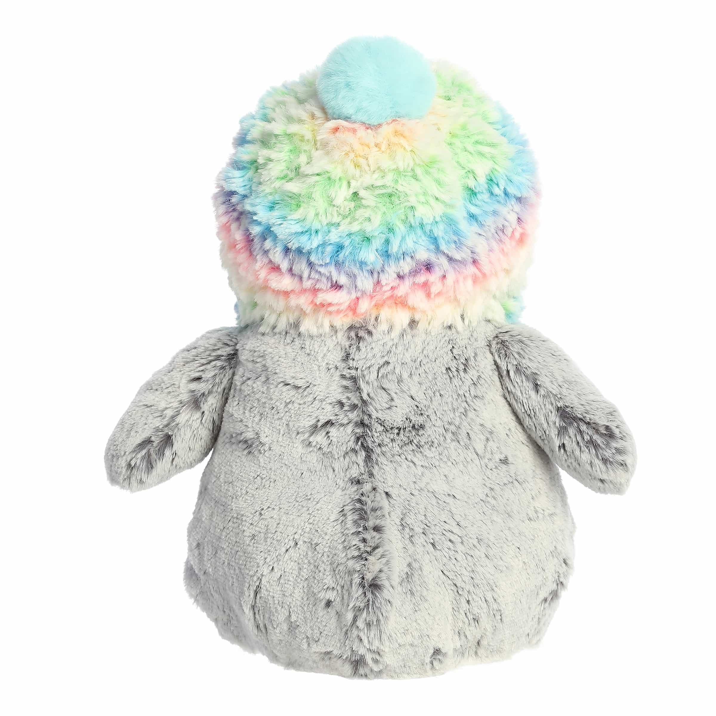 9" Pompom Rainbow Beanie Penguin by Aurora