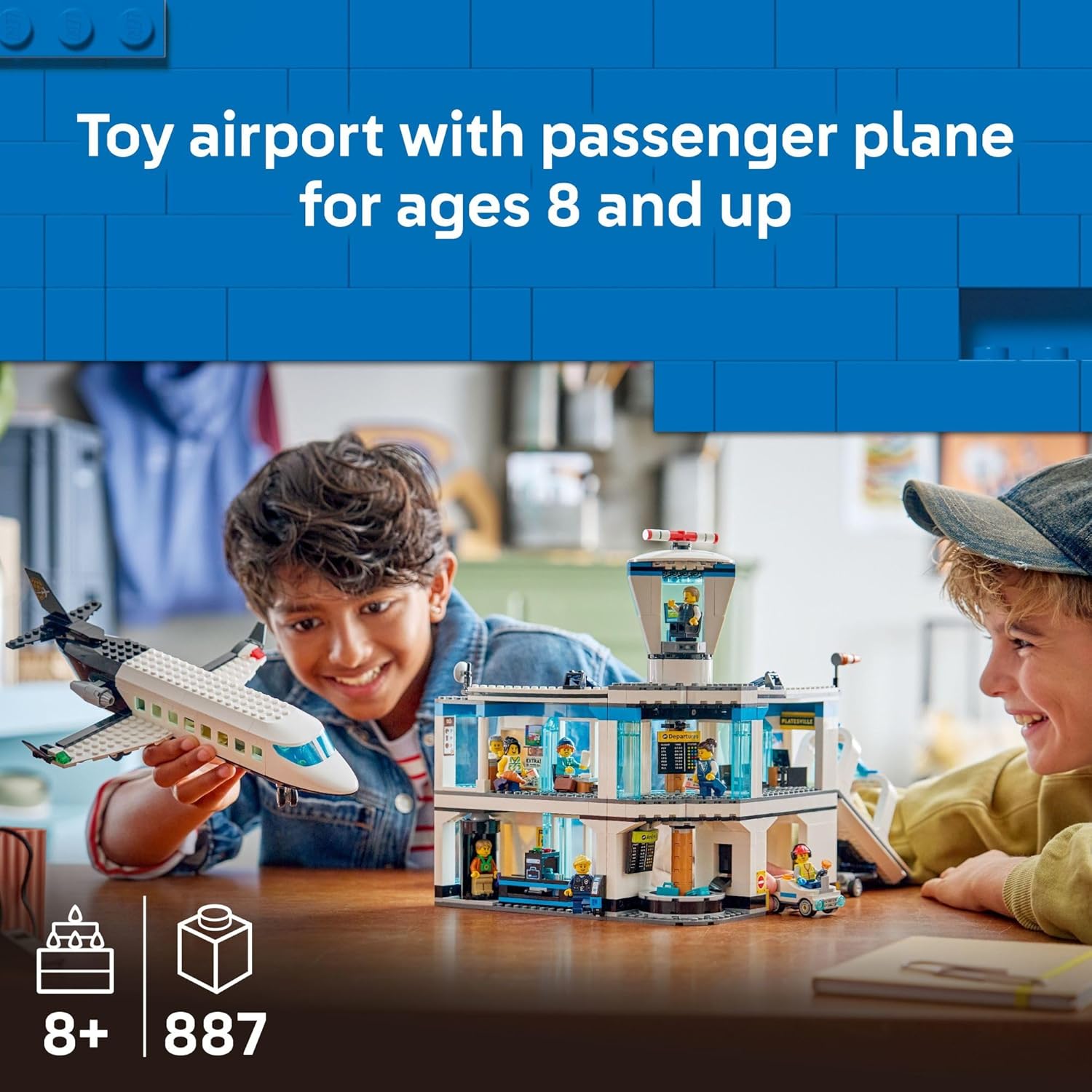 City Airport with Airplane by Lego
