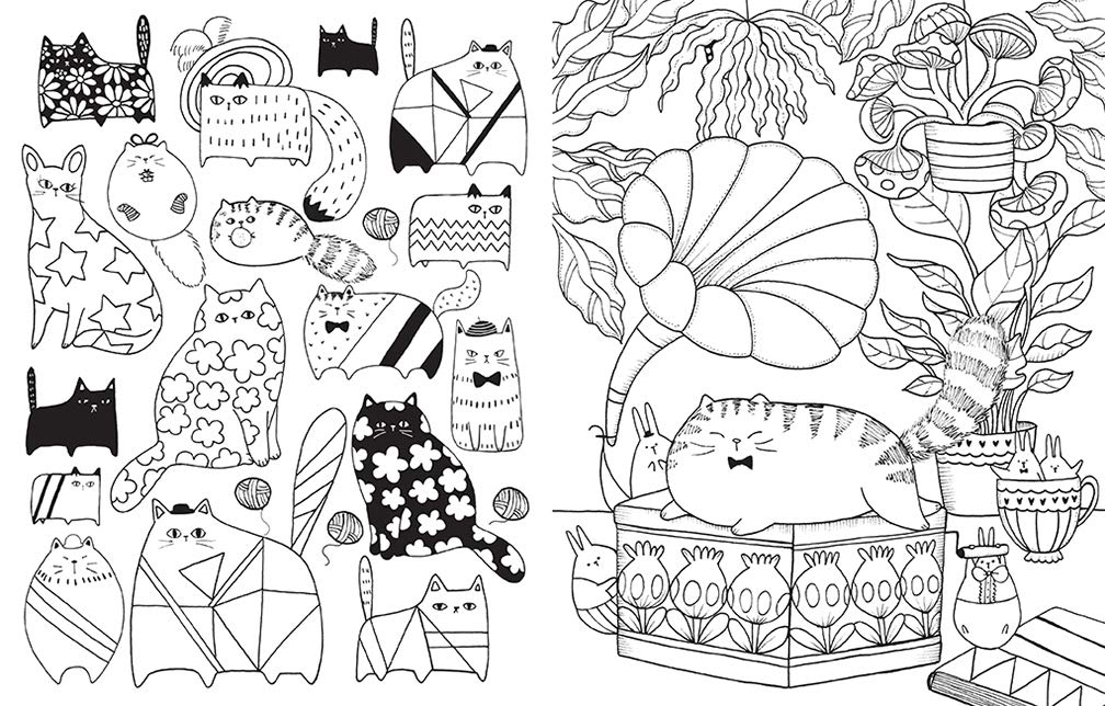 A Million Cute Animals Adorable Animals to Color by Sterling Publishing 4