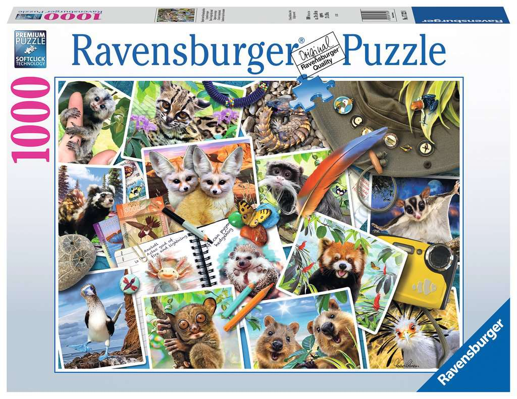 A Traveler's Animal Journal 1000pc Puzzle-by-Ravensburger