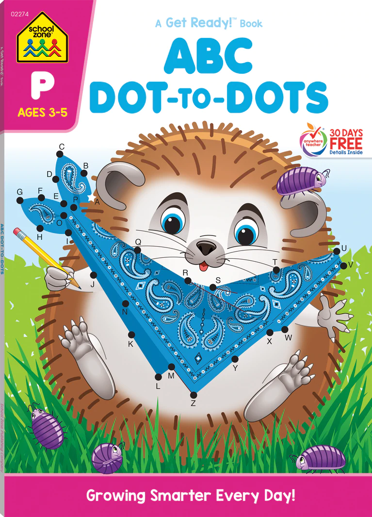 ABC Dot to Dots Preschool Workbook by School Zone