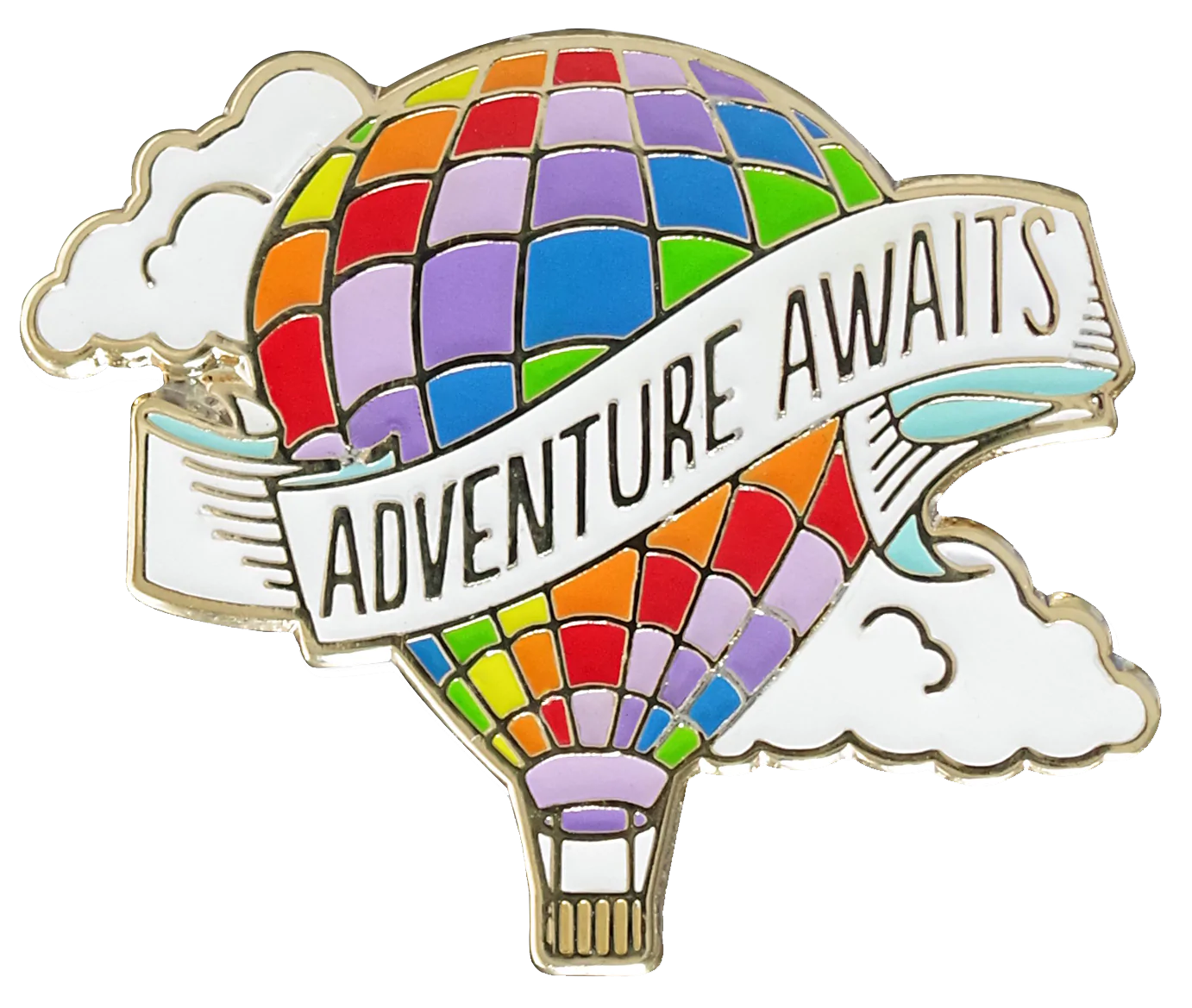 Adventure Awaits Enamel Pin by Peter Pauper Press