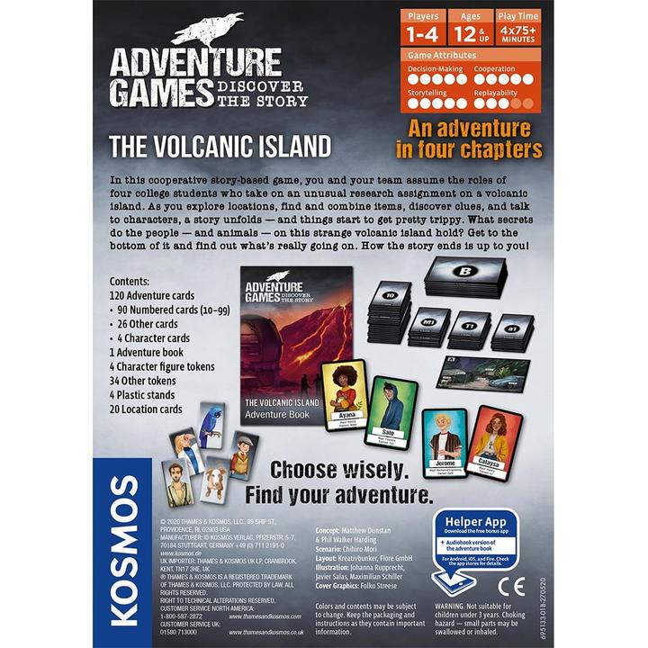 Adventure Games The Volcanic Island by Thames Kosmos 1