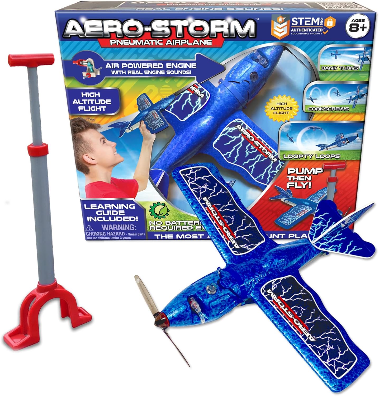 Aero-Storm Aerobatic Stunt Plane-by-Top Secret Toys