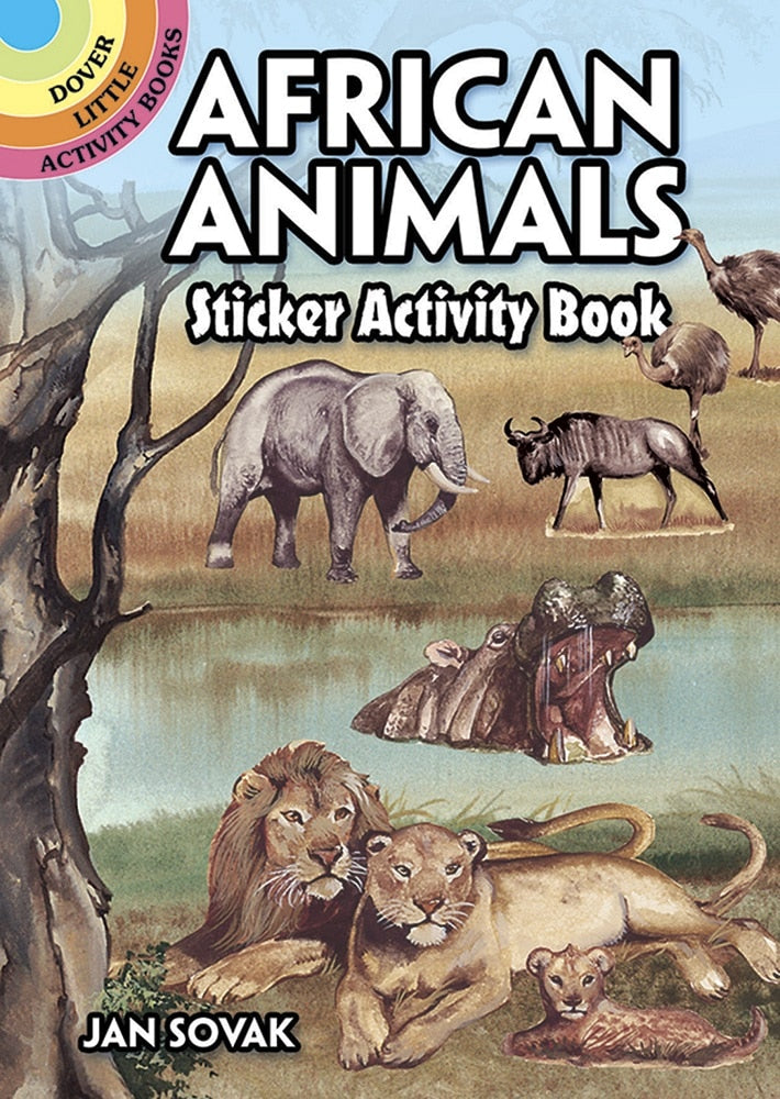 African Animals Sticker Activity Book by Dover Publications