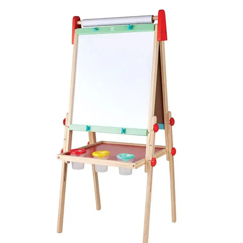 All-In-One Wooden Kid's Art Easel-by-Hape