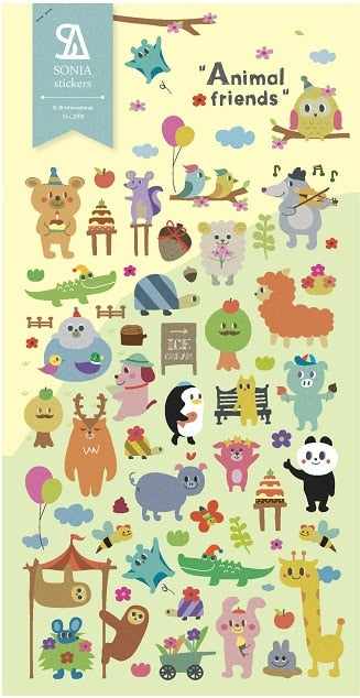 Animal Friends Stickers by BC USA
