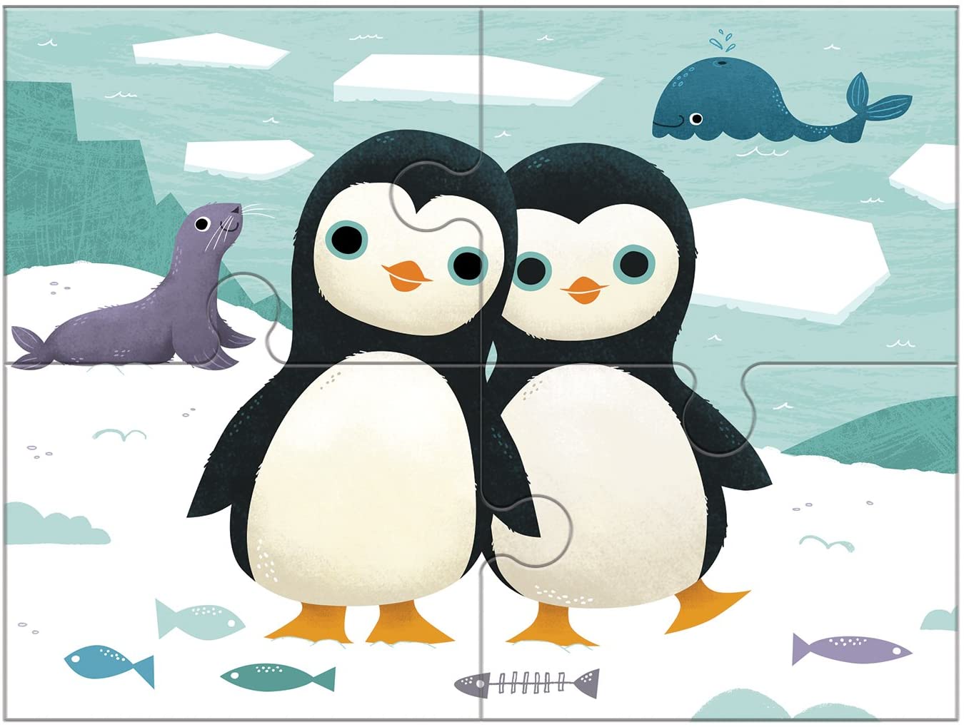 Animals of the World 4 in a Box Puzzle by Mudpuppy 4