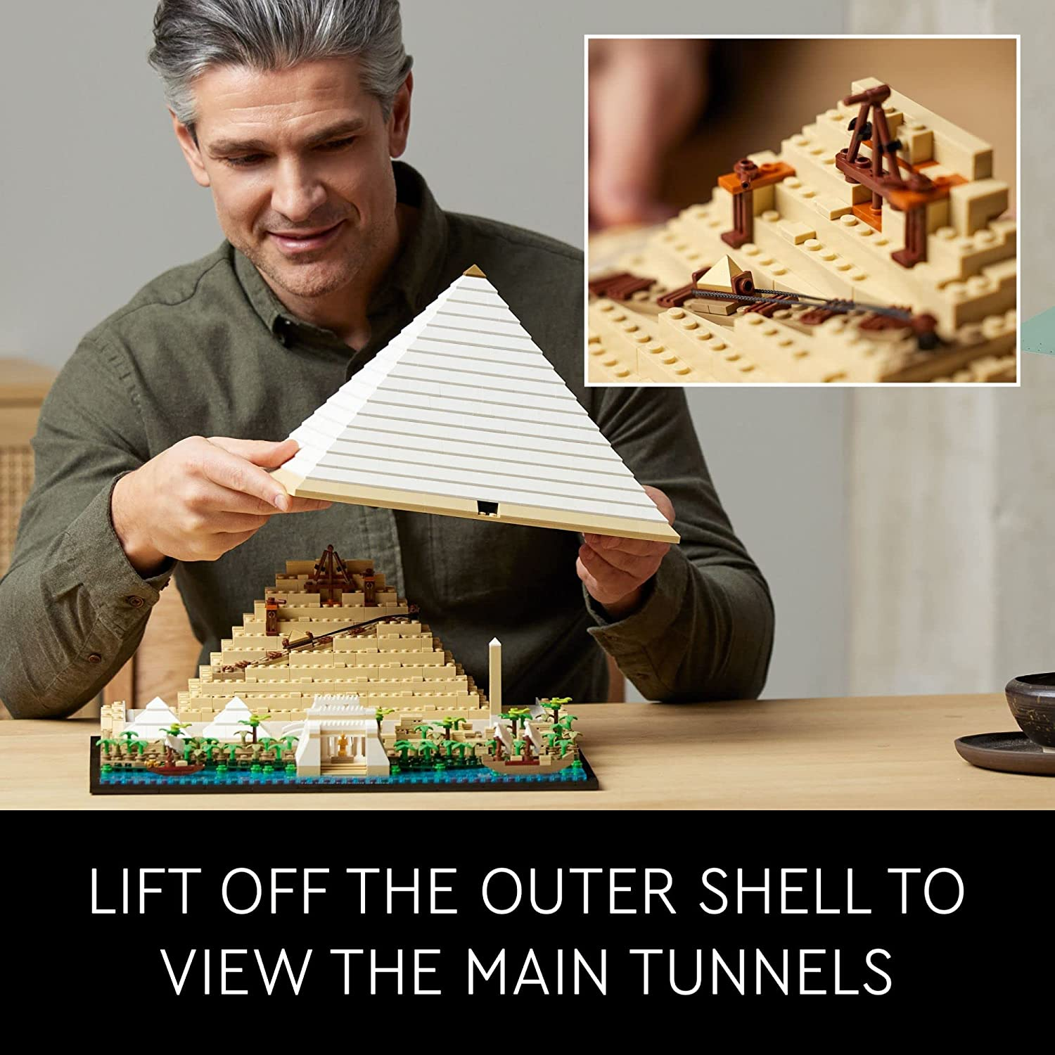 Architecture Landmark Collection Great Pyramid of Giza by Lego 3