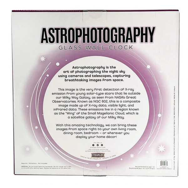 Astrophotography Glass Clock Magellanic Cloud by Streamline 2