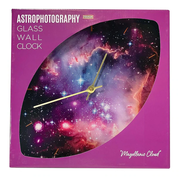 Astrophotography Glass Clock Magellanic Cloud by Streamline