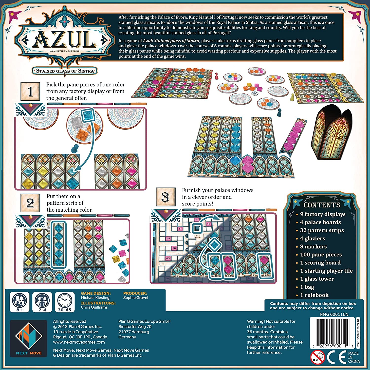 Azul Stained Glass of Sintra by Plan B Games 1