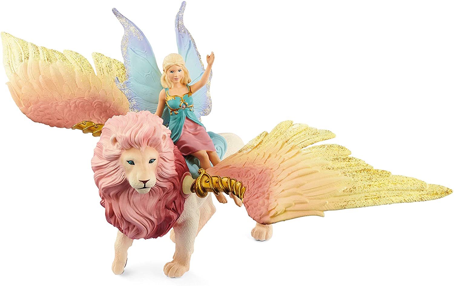 Bayala Fairy in Flight on Winged Lion by Schleich 2