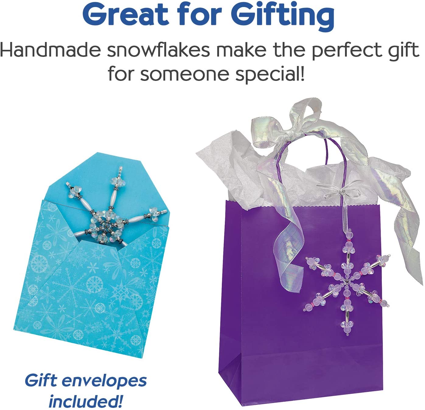 Beaded Snowflake Ornaments by Creativity for Kids 4