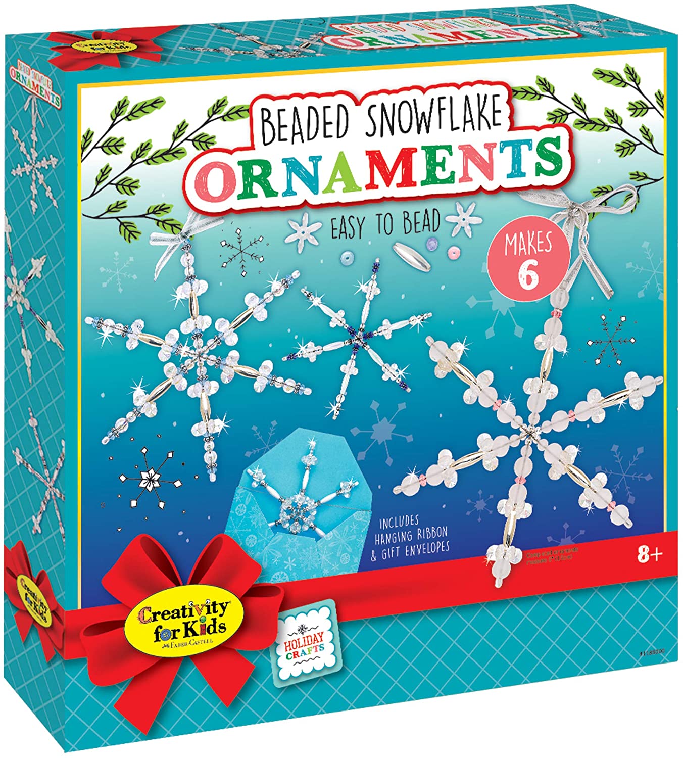 Beaded Snowflake Ornaments by Creativity for Kids