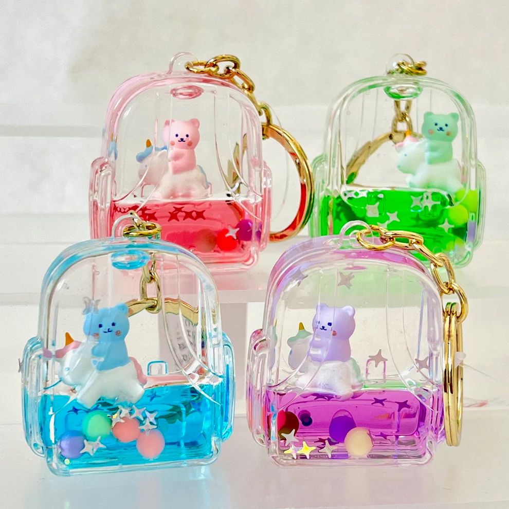 Bear and Unicorn Floaty Key Charm-by-BC USA