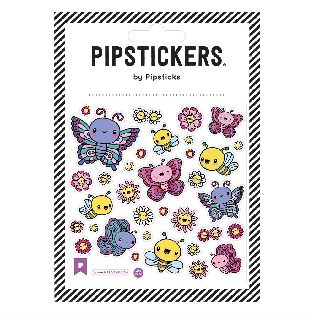 Bees Butterflies Sticker Sheet by Pipsticks