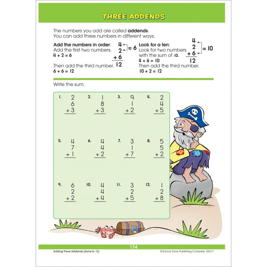 Big First Grade Workbook by School Zone 3