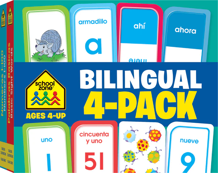 Bilingual Flash Cards (4-Pack)-by-School Zone