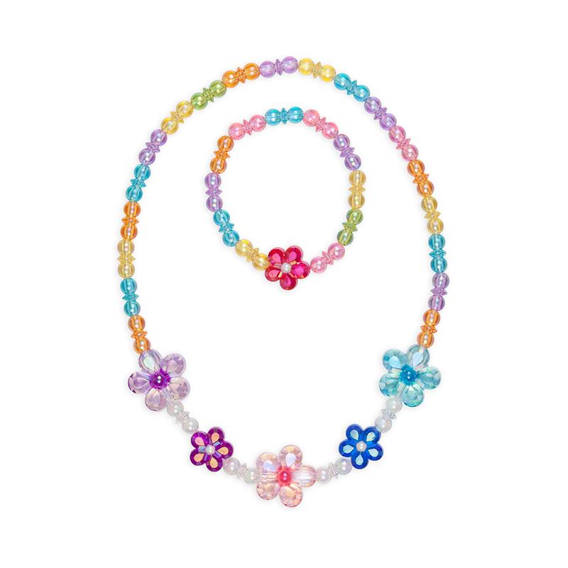 Blooming Beads Necklace Bracelet Set by Great Pretenders