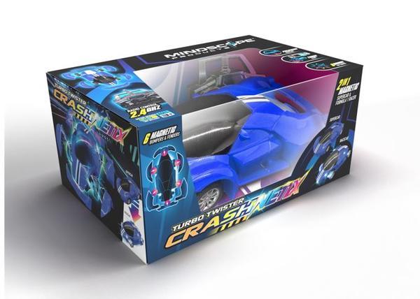 Blue Crashnetix Turbo Twister Car by Mindscope
