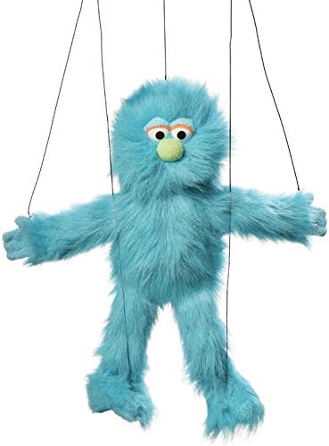 Blue Monster Marionette String Puppet-by-Silly Puppets