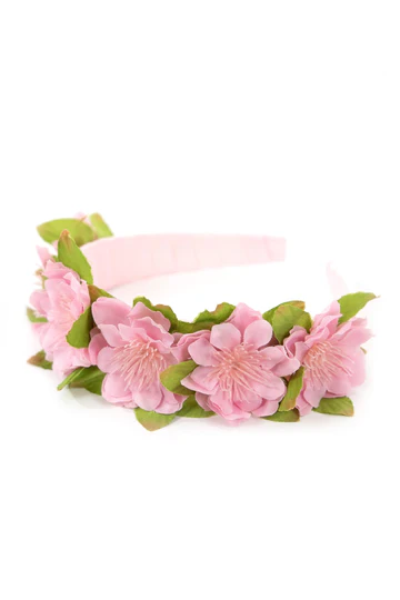 Blush Flower Headband-by-Little Adventures