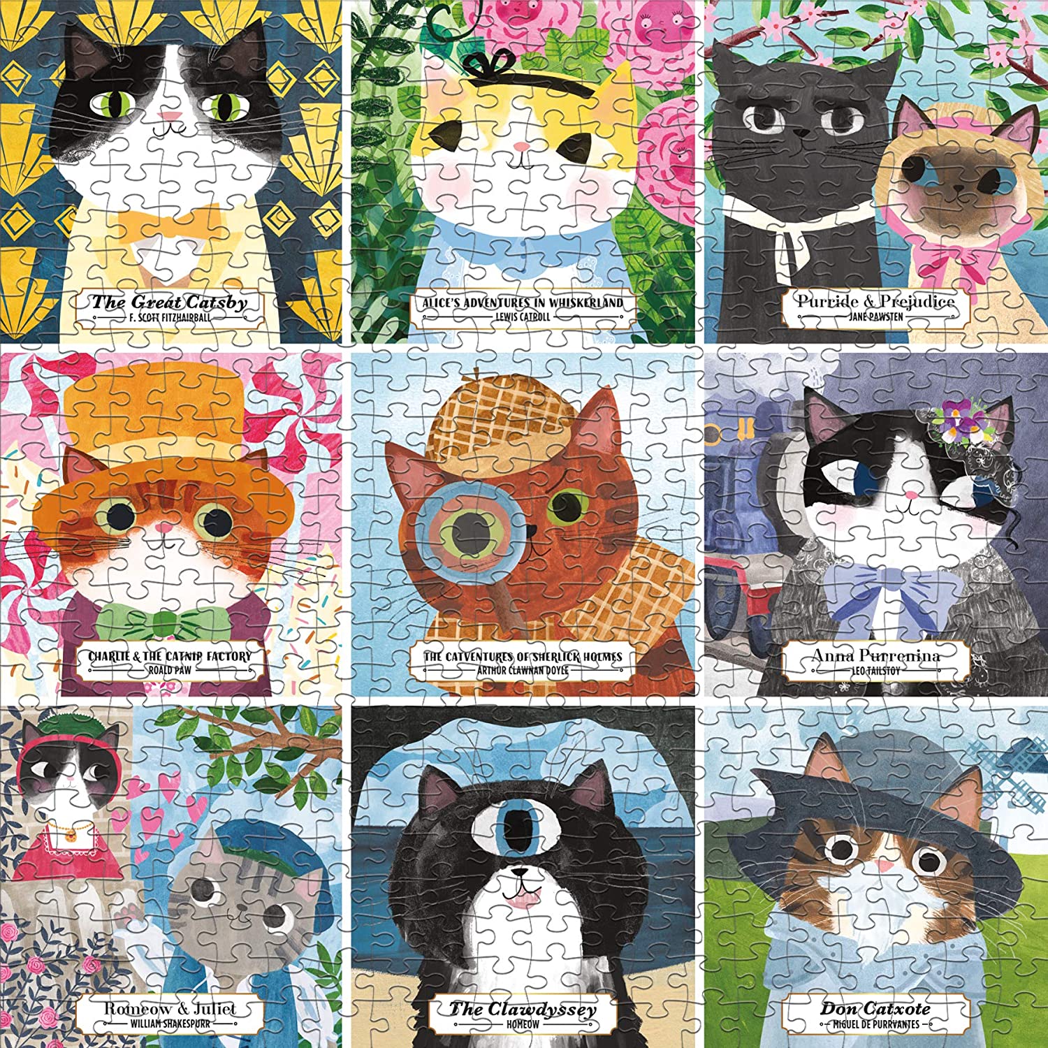 Bookish Cats Puzzle by Mudpuppy 1