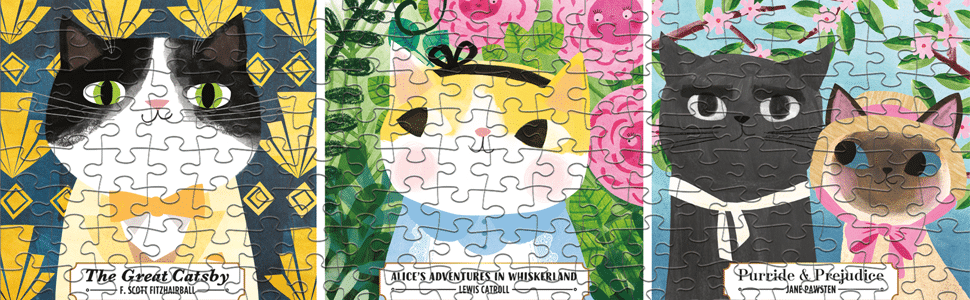 Bookish Cats Puzzle by Mudpuppy 2