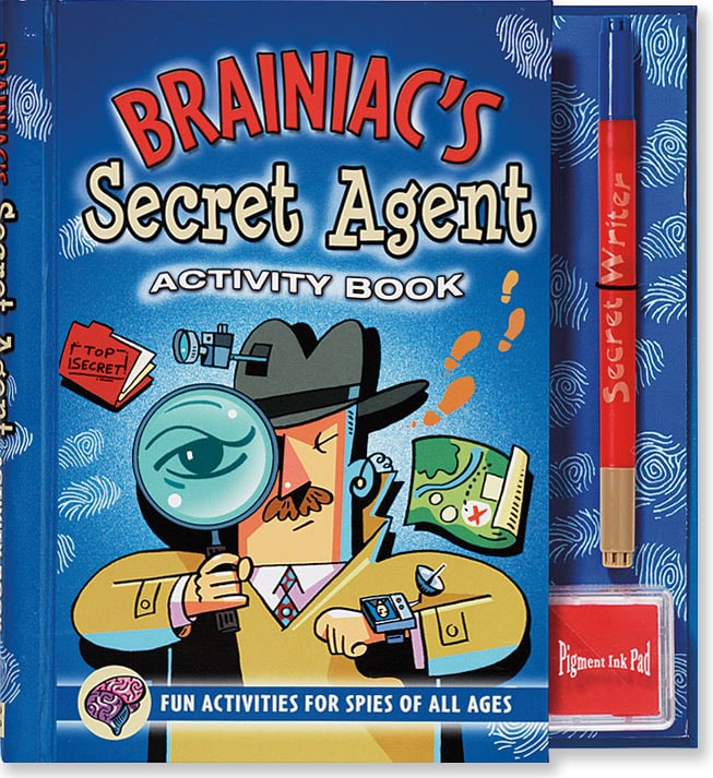Brainiacs Secret Agent Activity Book by Peter Pauper Press