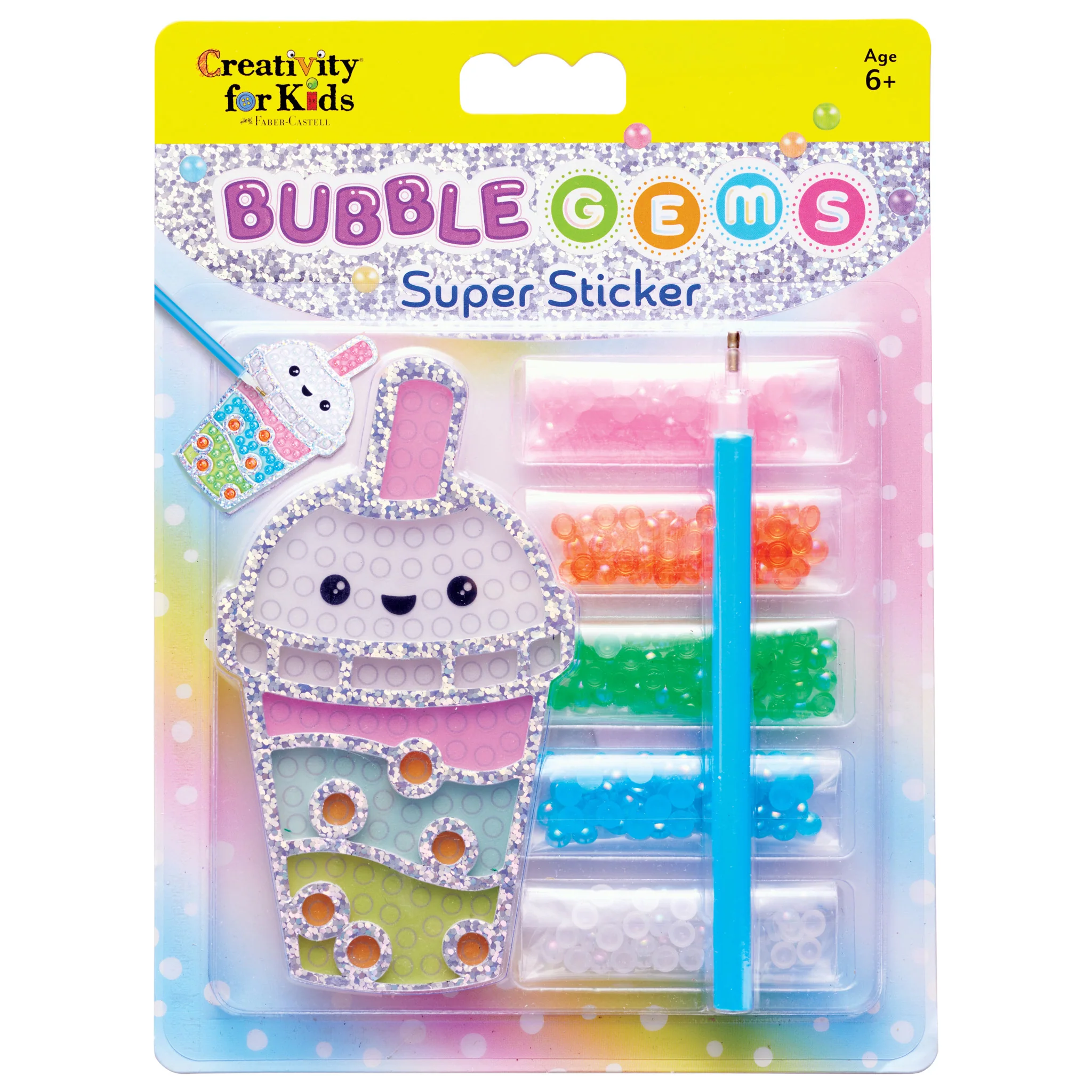 Bubble Gems Super Sticker Bubble Tea-by-Creativity for Kids