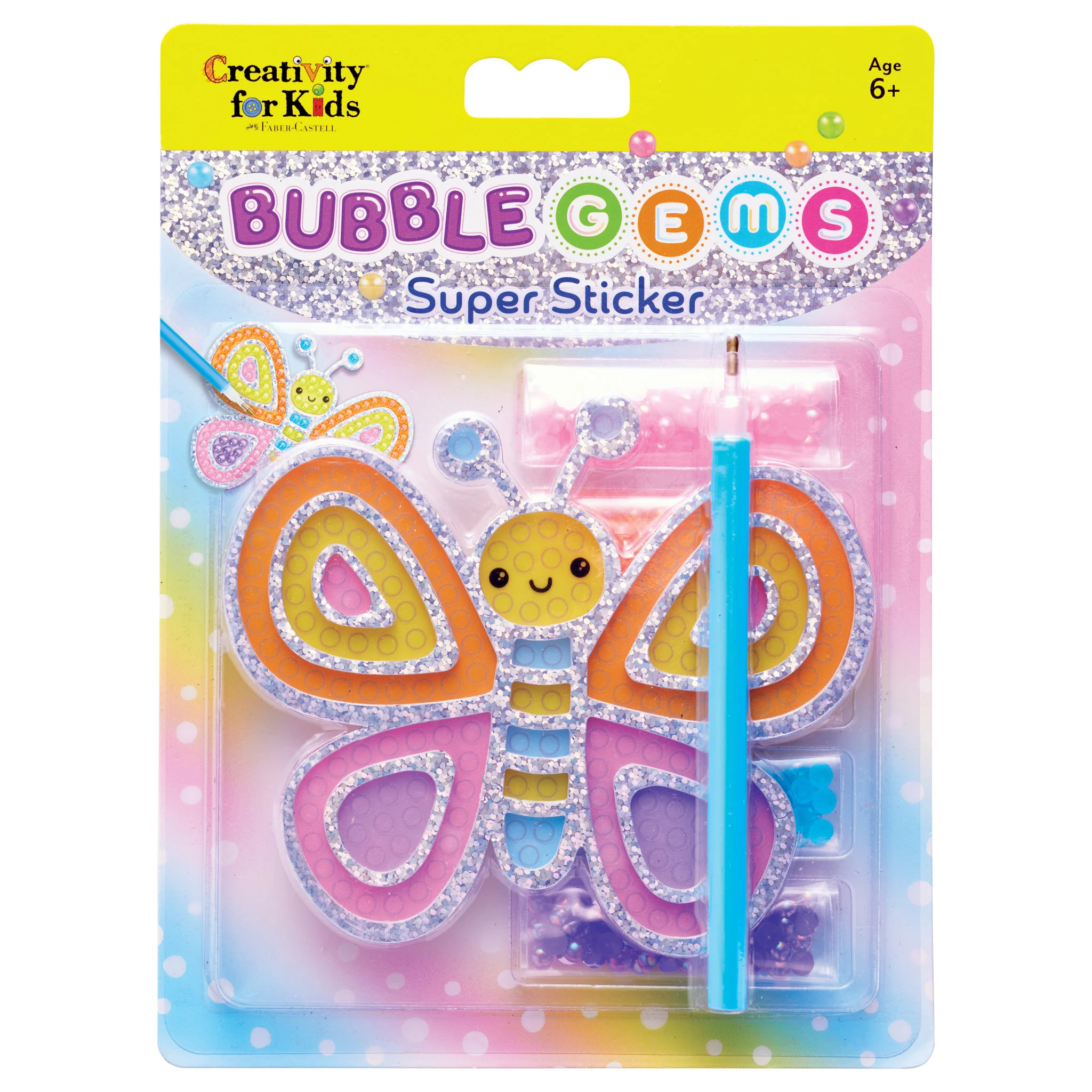 Bubble Gems Super Sticker Butterfly-by-Creativity for Kids
