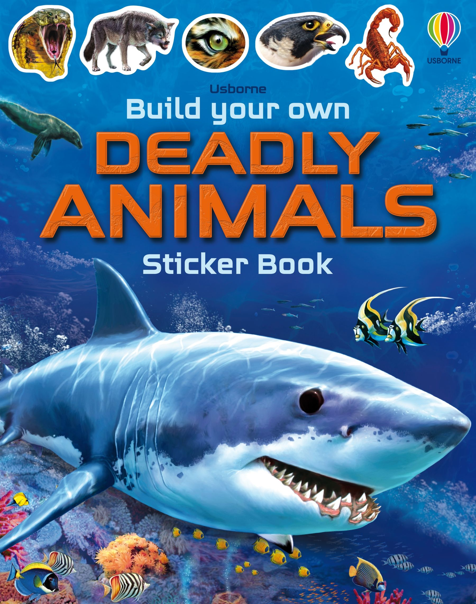Build Your Own Deadly Animals Sticker Book by Usborne